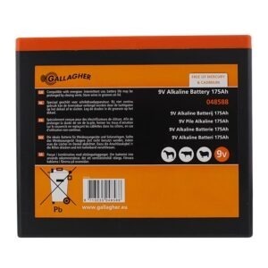 Gallagher Powerpack Alkaline Battery 9V 175AH - Image 2