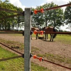 Gallagher Soft Touch Gate Handle Regular, Orange - For Tape - Image 4