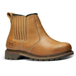 V12 Stampede Safety Dealer Boot Tan - Image 1