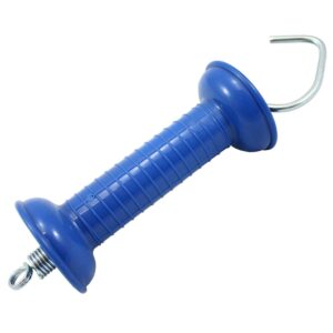 Rutland Gate Handles With Hook & Spring - Blue / Torquoise