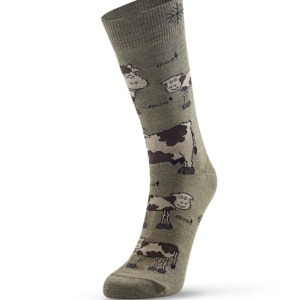 Cow Socks - Merino Wool Dress Sock - Image 2