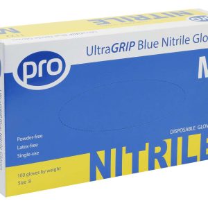 PRO UltraGRIP Blue Nitrile Gloves Box Of 100