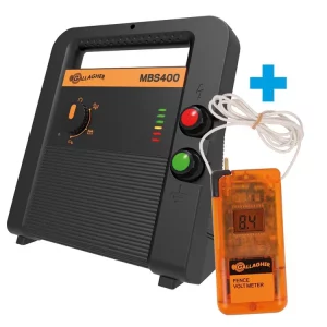 Gallagher MB400 Mains Battery Solar Energiser + Free Volt Meter - Image 4