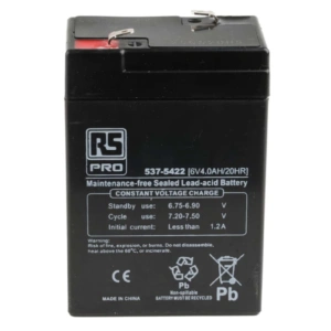 Gallagher S10, S16, S20 Solar Energiser Replacement Battery