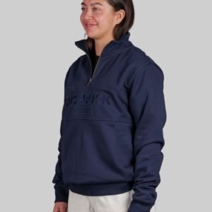 Bushbuck Lifestyle Quarter Zip Sweatshirt - Navy - Image 2