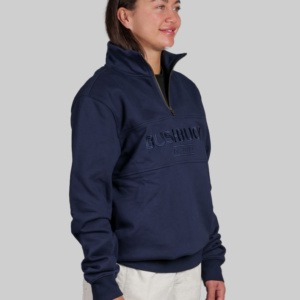 Bushbuck Lifestyle Quarter Zip Sweatshirt - Navy - Image 3