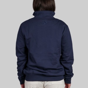 Bushbuck Lifestyle Quarter Zip Sweatshirt - Navy - Image 4