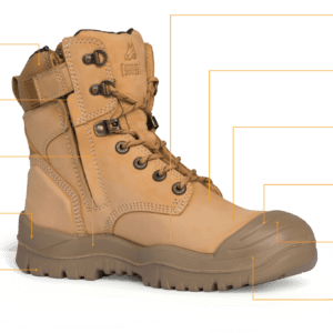 Mongrel 561 Side Zip Safety Boots - STONE - Image 2