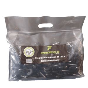 Forcefield Screw In Ring Insulators -  Pack Of 150 Plus Drill Accessory